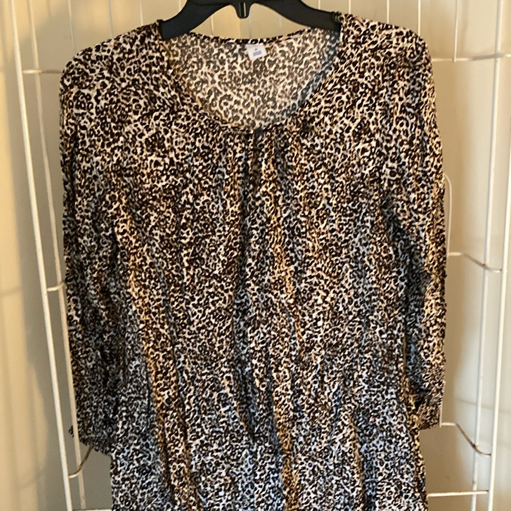 Ladies cute leopard print dress